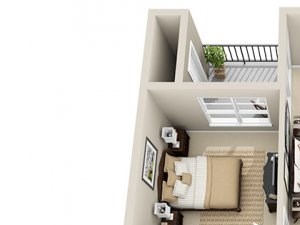 One Bedroom A4 Floor Plan