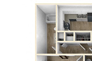 1 Bed 1 Bath