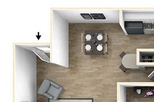 2 Bed 1.5 Bath