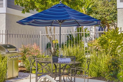 Newport Seacrest Apartments Lifestyle - Grill & Outdoor Lounge Area