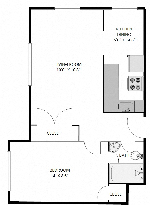 One Bedroom B2A