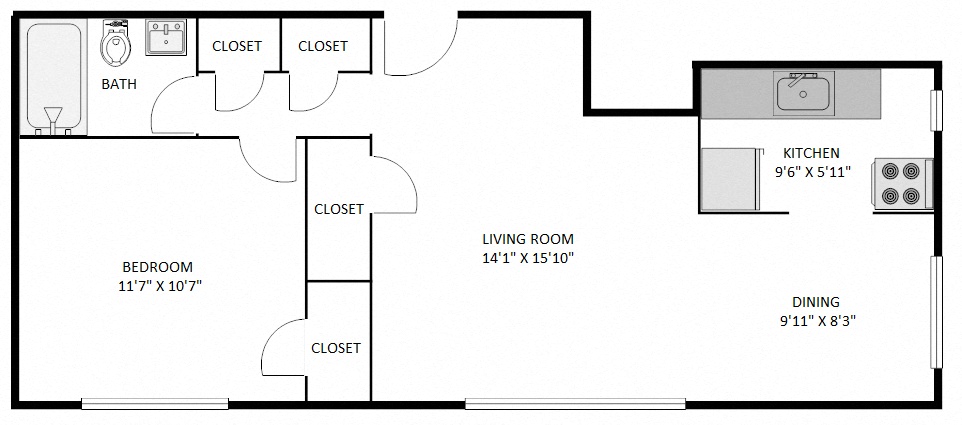One Bedroom B4