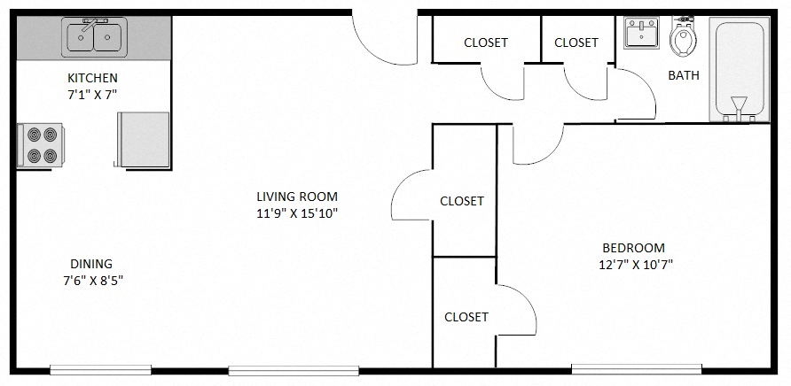One Bedroom B3