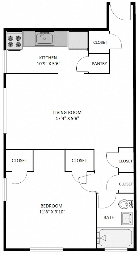 One Bedroom B3A