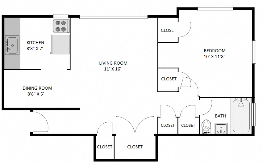 One Bedroom B3B