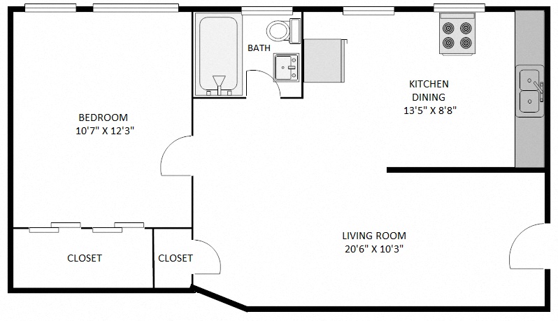 Basement One Bedroom
