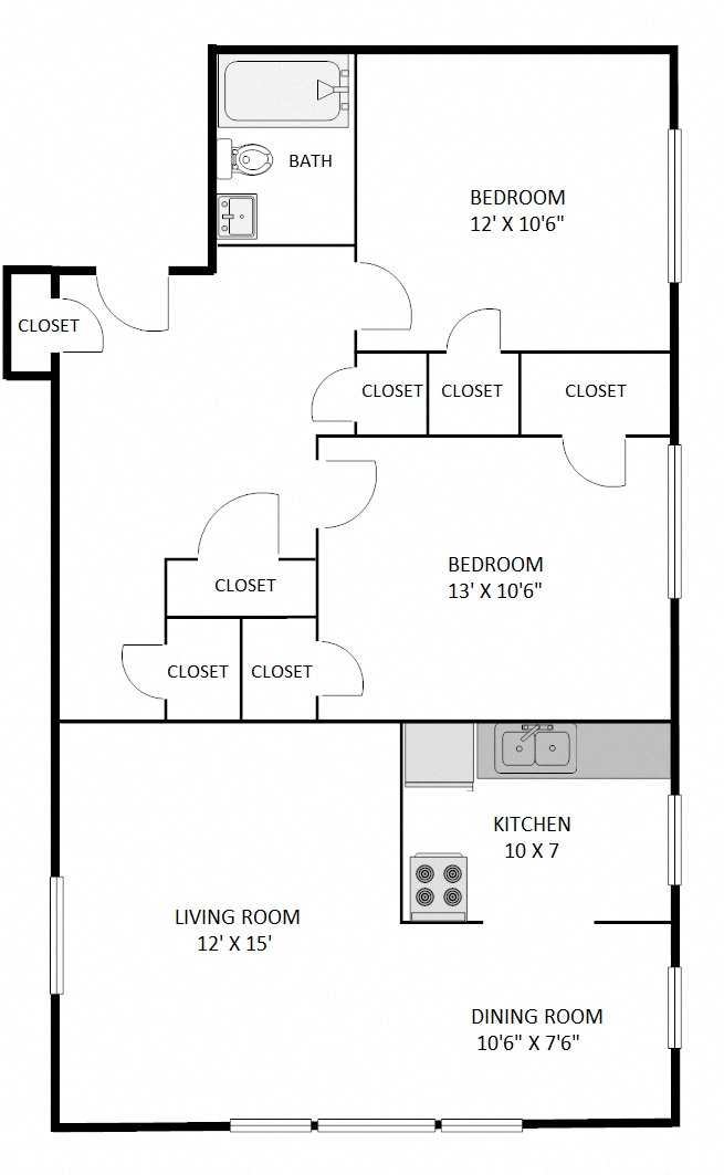 Two Bedroom C1B