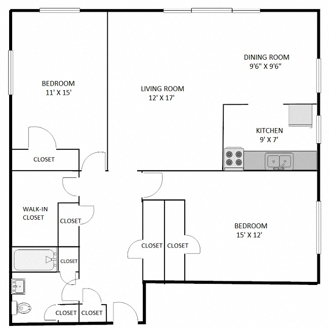 Two Bedroom C1C