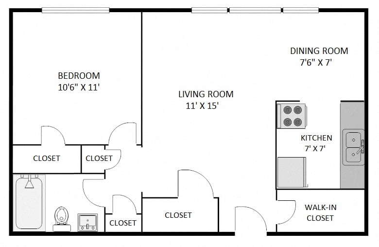 One Bedroom B2