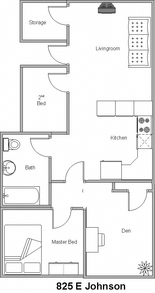 825 E Johnson 2 Beds Apartment for Rent - Photo Gallery 3