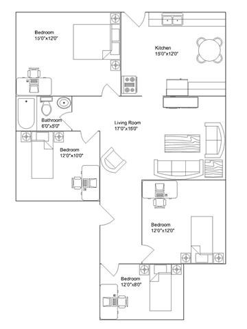 130 N. Breese 3-4 Beds Apartment for Rent - Photo Gallery 10