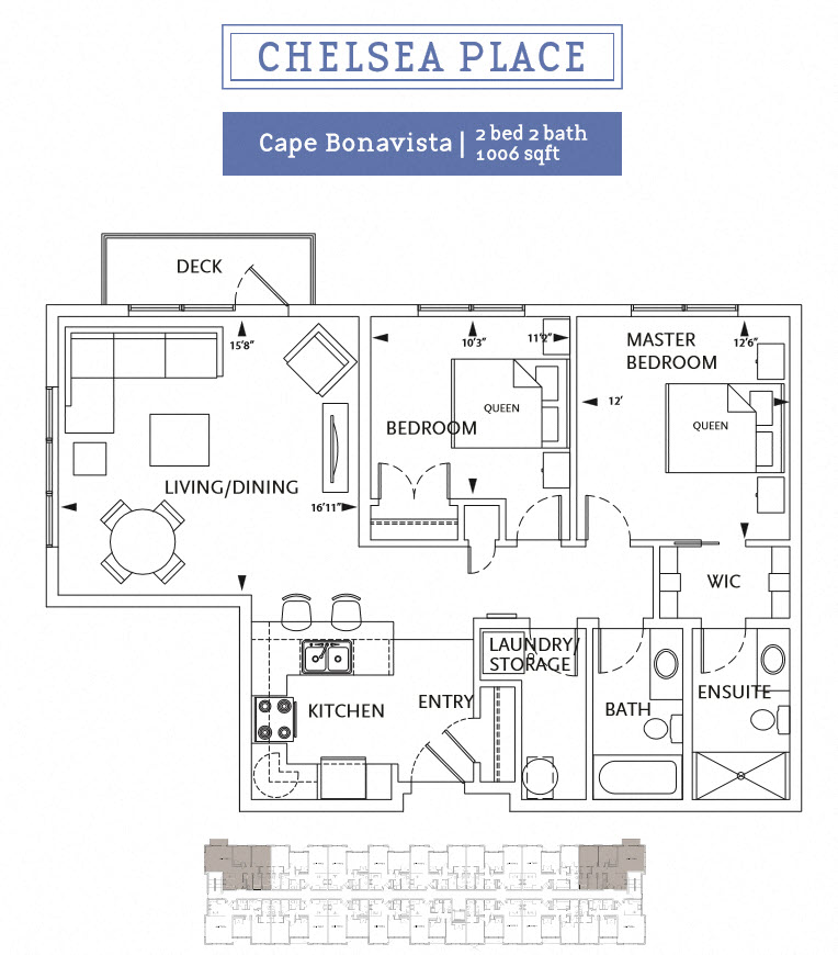 Chelsea Place - 2 Bedroom 2 Bath - Cape Bonavista