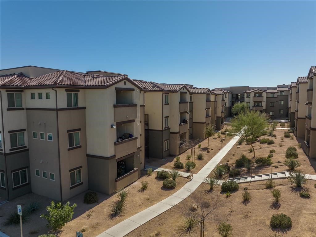 an aerial view of the camelback apartments nm