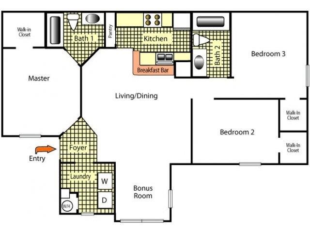 3 bedroom 2 bathroom The Point at Naples Apartment Homes Naples, FL 34112 3 bedroom 2 bathroom