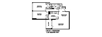 2 Bed 2 Bath - 5 B