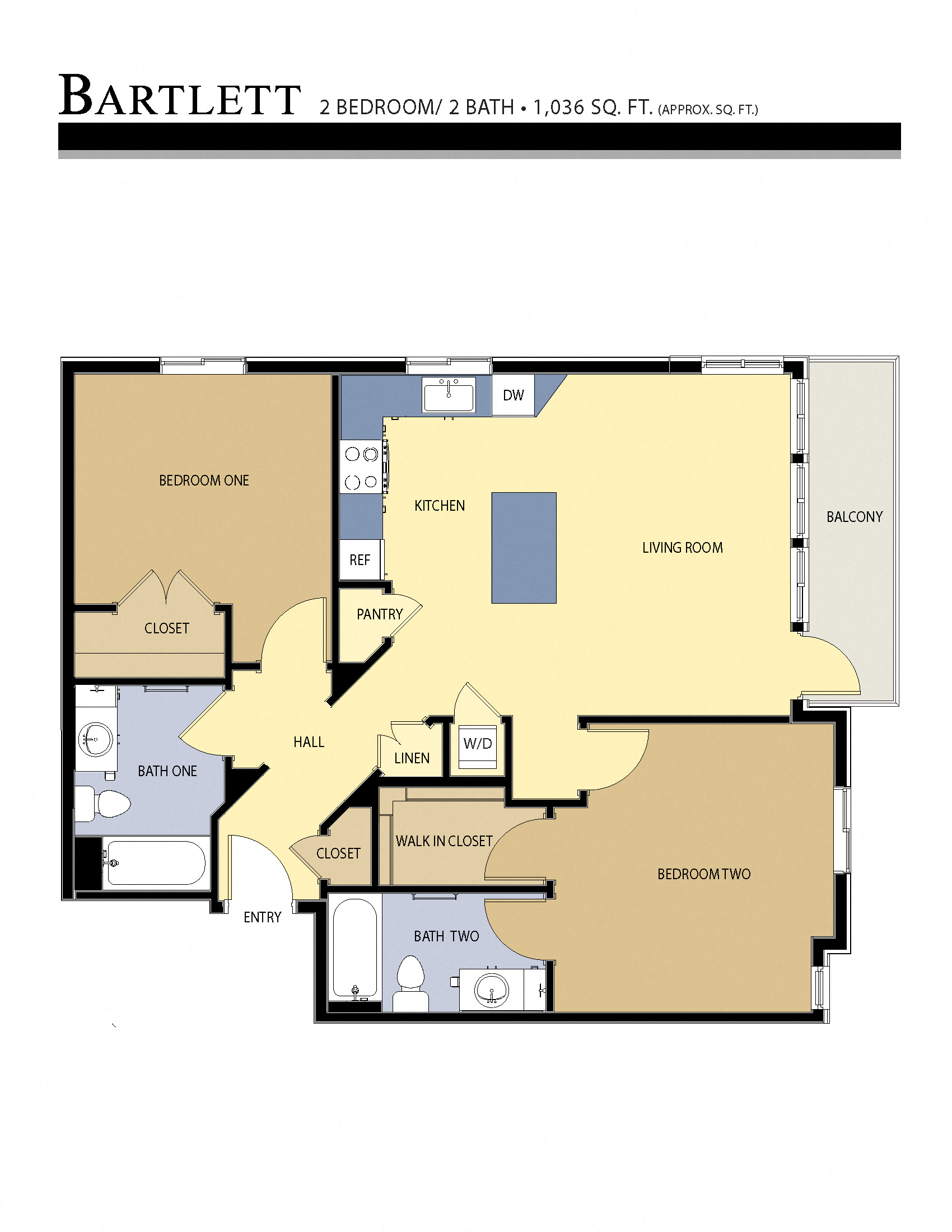 Bartlett Floor Plan Liberty Crest Apartments Salt Lake City Utah