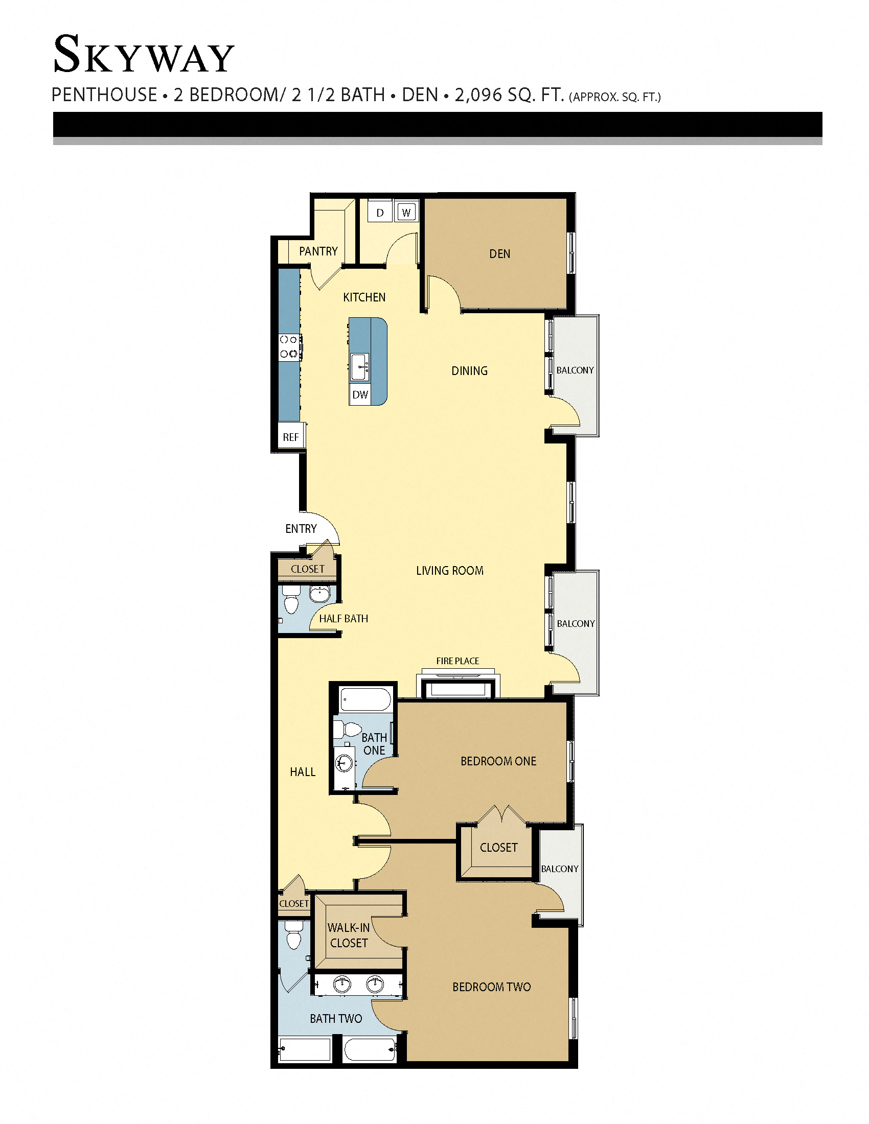 Skyway Floor Plan Liberty Crest Apartments Salt Lake City Utah