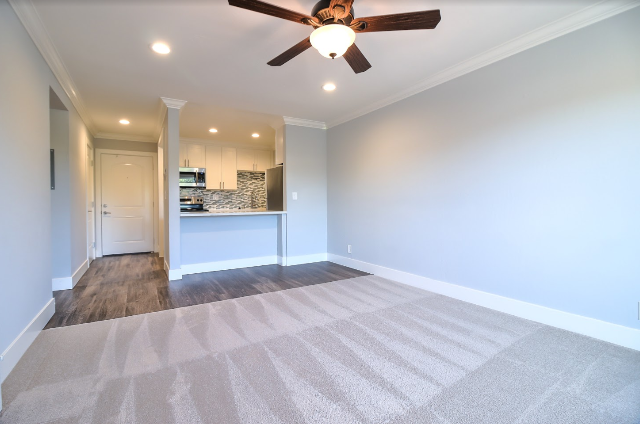 Ceiling Fan In Living Room at Stone Creek, California