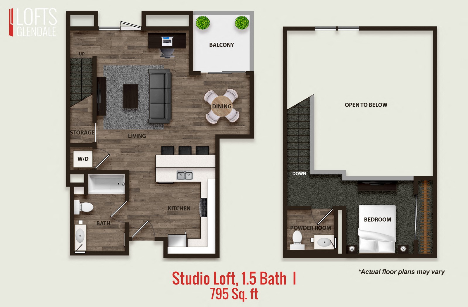 Studio Loft, 1.5 Bath I