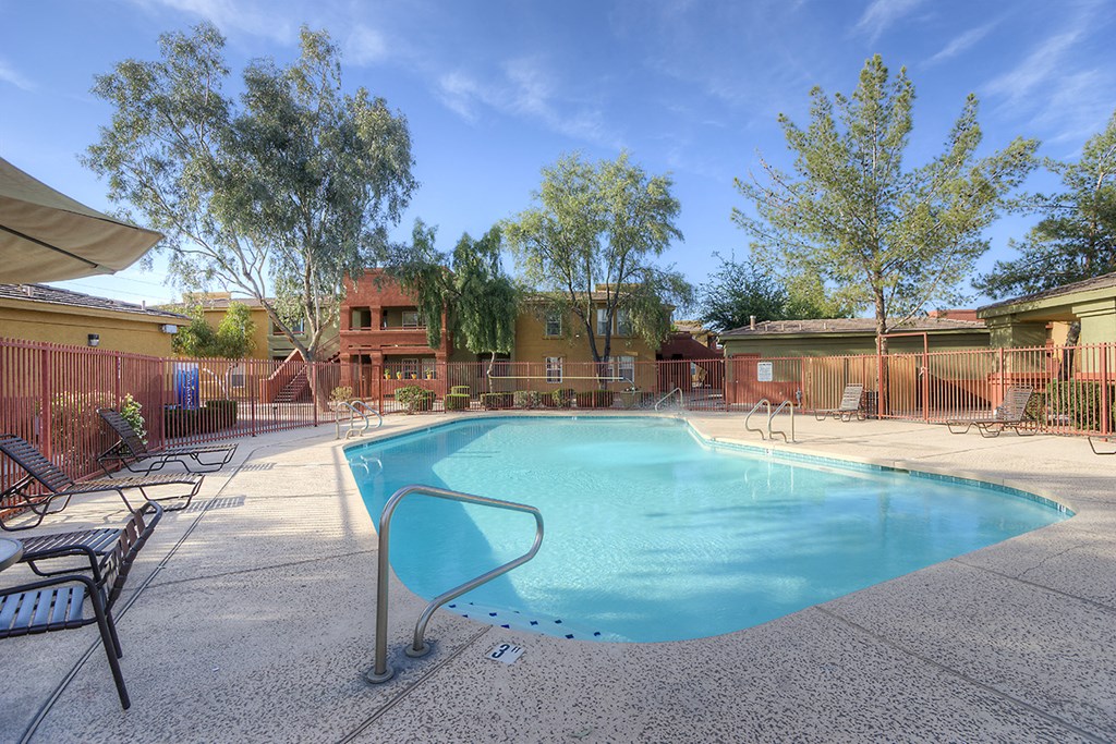 our resort style swimming pool is clean and ready for you to enjoy