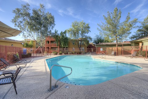 our resort style swimming pool is clean and ready for you to enjoy