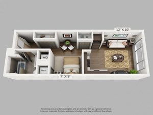 Journey Floorplan at  ALARA Union Station Apartment Homes, Denver, 80202