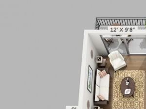 1 Bed 1 Bath Wayfare Floor Plan 1 Bed 1 Bath Wayfare Floor Plan at ALARA Union Station Apartment Homes, CO, 80202