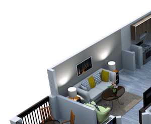 Sabal Floor Plan Lake Nona Ariel Apartments One Bedroom One Bath Sabal balcony Floor Plan