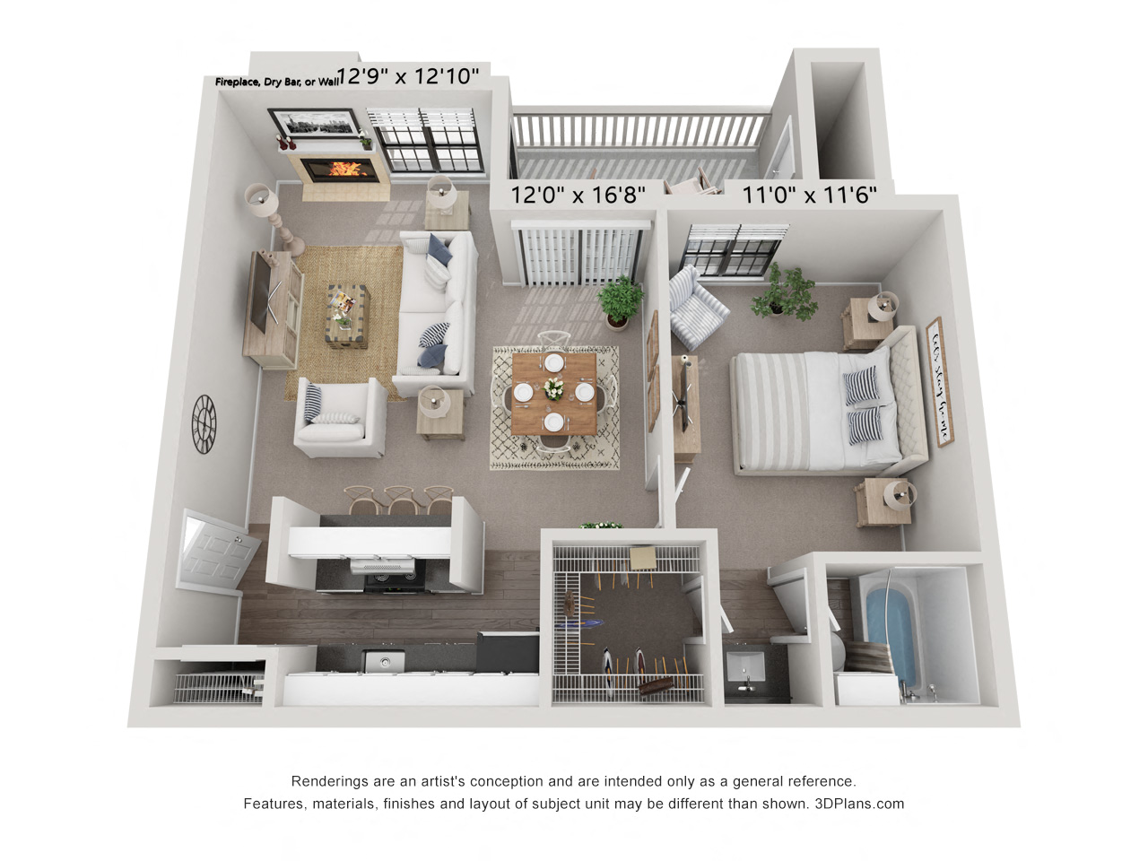 champions north dallas a1 upgrade floor plan 1 bed 1 bath