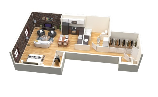 Portland, OR Crane Flats and Lofts  loft