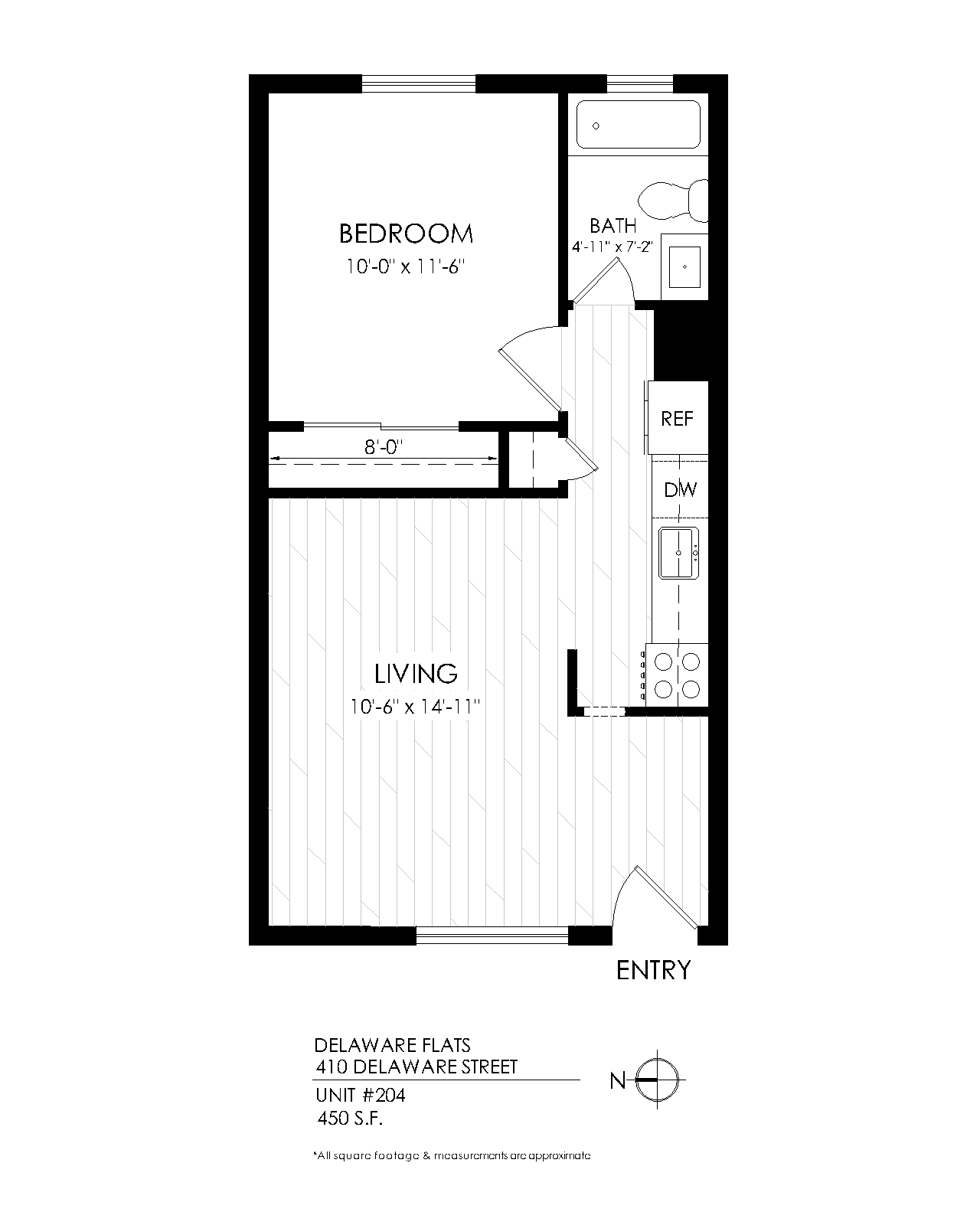1 Bedroom Delaware Flats in Denver, CO
