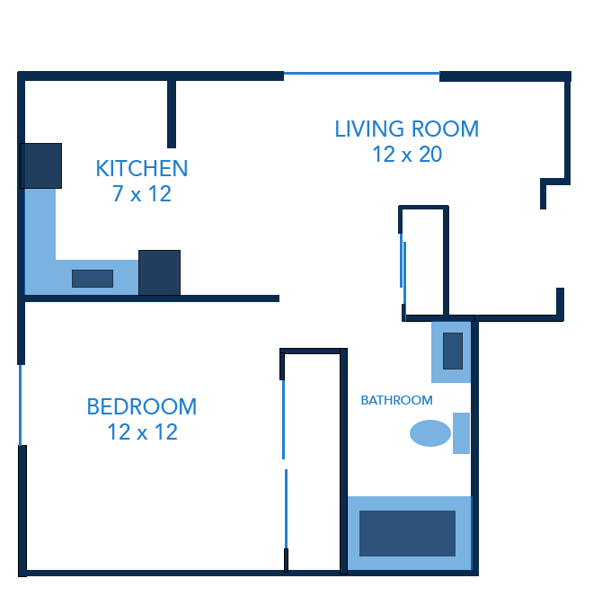 1 Bedroom Apartments