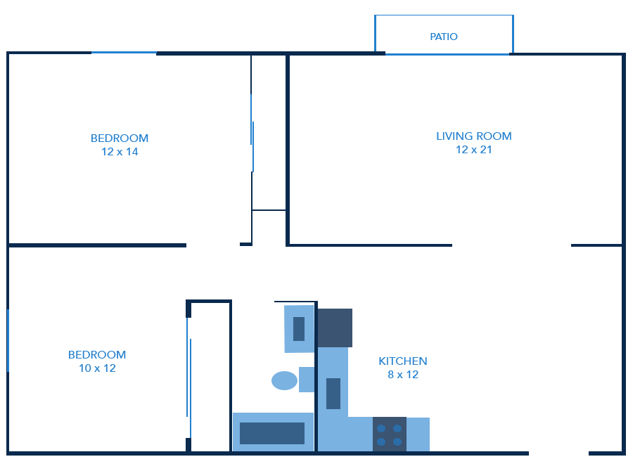 2 Bedroom Apartments
