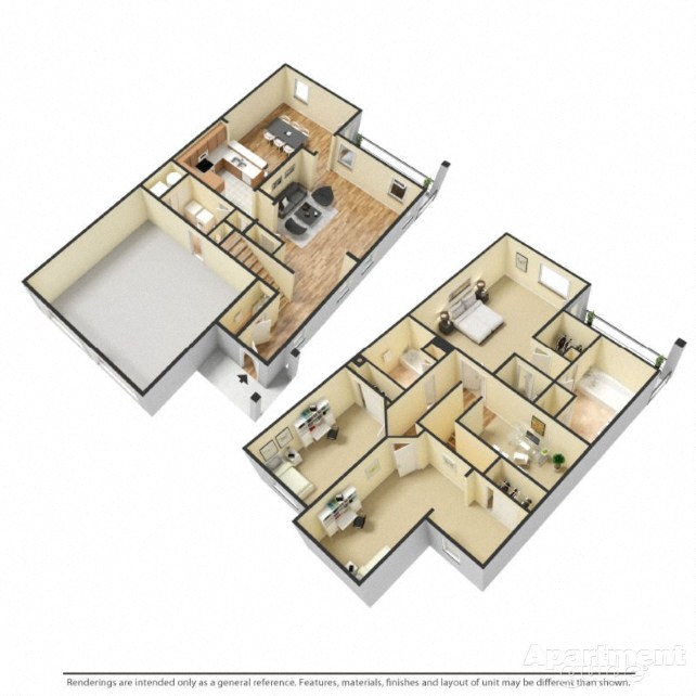 Three Bedroom Townhome