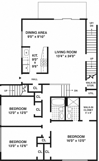 Three Bedroom Two Bathroom