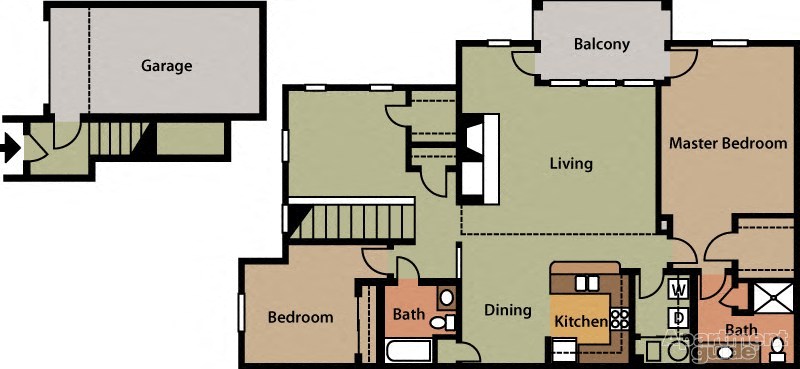 Two Bedroom with Den