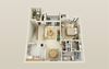 One Bedroom Floorplan Huge One Bedroom Floorplan at Park Lane Apartments, Southfield, Michigan