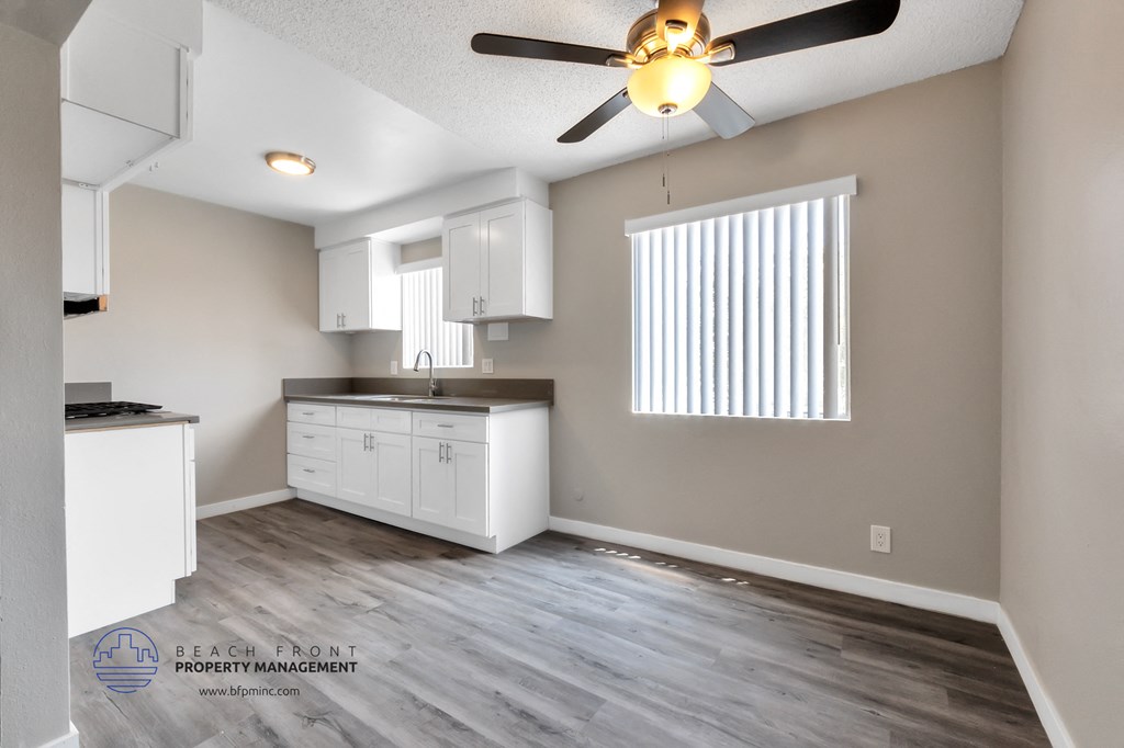 the kitchen is clean and ready for us to use