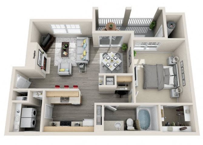 The Ashborough_Ashburn VA_Floor Plan_A31_One Bedroom One Bathroom The Ashborough_Ashburn VA_Floor Plan_A31_One Bedroom One Bathroom