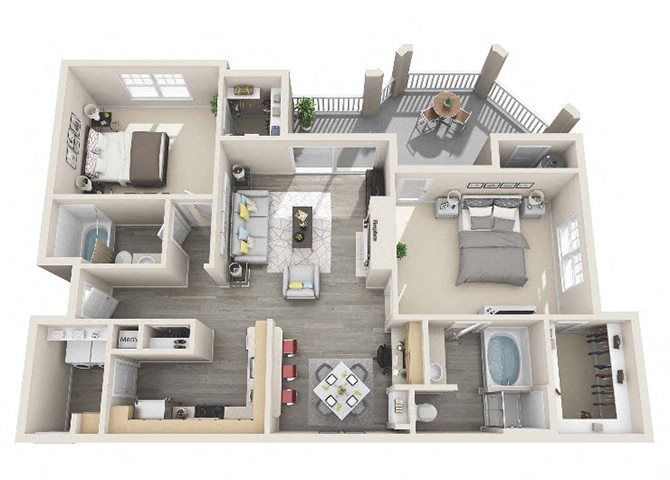 The Ashborough_Ashburn VA_Floor Plan_B32_Two Bedroom Two Bathroom The Ashborough_Ashburn VA_Floor Plan_B32_Two Bedroom Two Bathroom