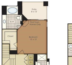 Bell Flatirons two bedroom floor plan
