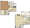 One Bedroom Townhome 1A2TAG-1A2TAGU-2A2TAGU