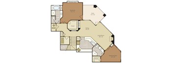 Two Bedroom 1B2FG-2B2FG-1B2FGU