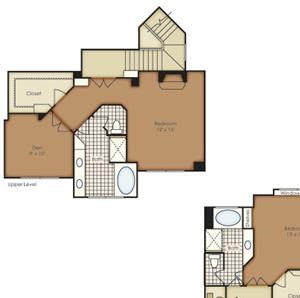 Bell Flatirons two bedroom floor plan