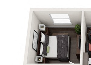 Dominion one bedroom floor plan