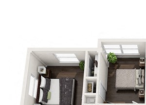 Dominion two bedroom floor plan