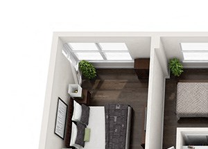 Dominion two bedroom floor plan