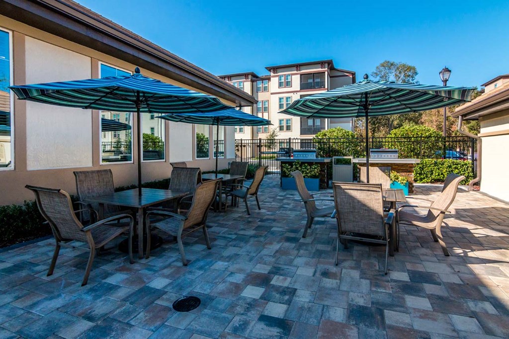 Outdoor Grill With Intimate Seating Area at The Oasis at Lake Bennet, Florida, 34761