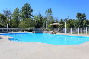 Sparkling Pool With Sundeck