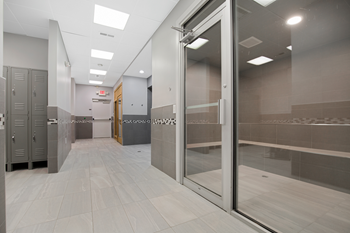 Steam Rooms and Locker Rooms Fitness Center at Lakeside Village Apartments, Clinton Township 48038
